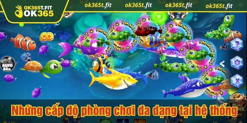 Hệ thống cá thường, cá hiếm và boss phân tầng rõ