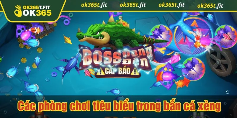 Phòng chơi được chia theo mức xu đầu vào