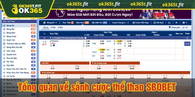 Sảnh SBO mang dáng dấp của một sảnh thể thao hiện đại