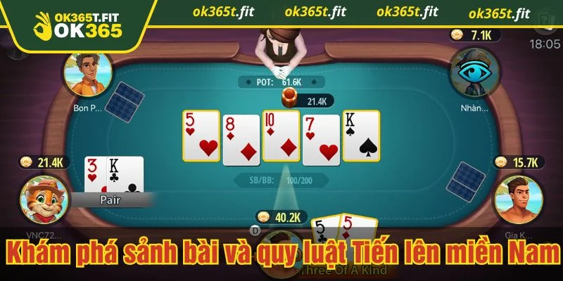 Tiến lên miền Nam tại OK365 rất thu hút người chơi