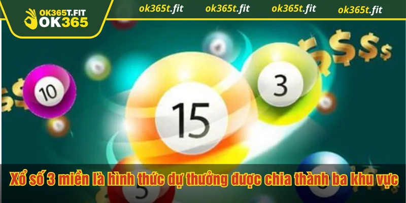 Xổ số 3 miền là hình thức dự thưởng được chia thành ba khu vực