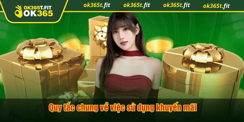 Quy tắc chung về việc sử dụng khuyến mãi